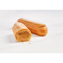 Eclair, coffee